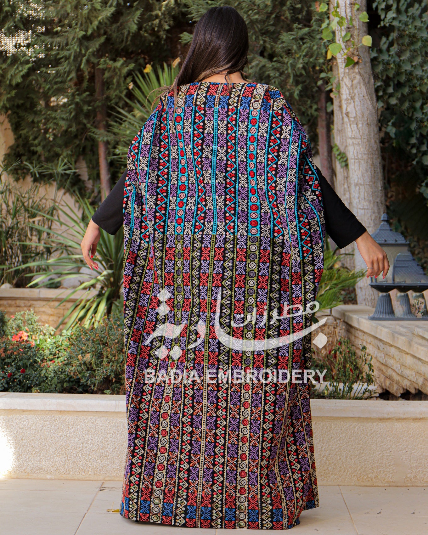 Elegant Multicolor Abaya