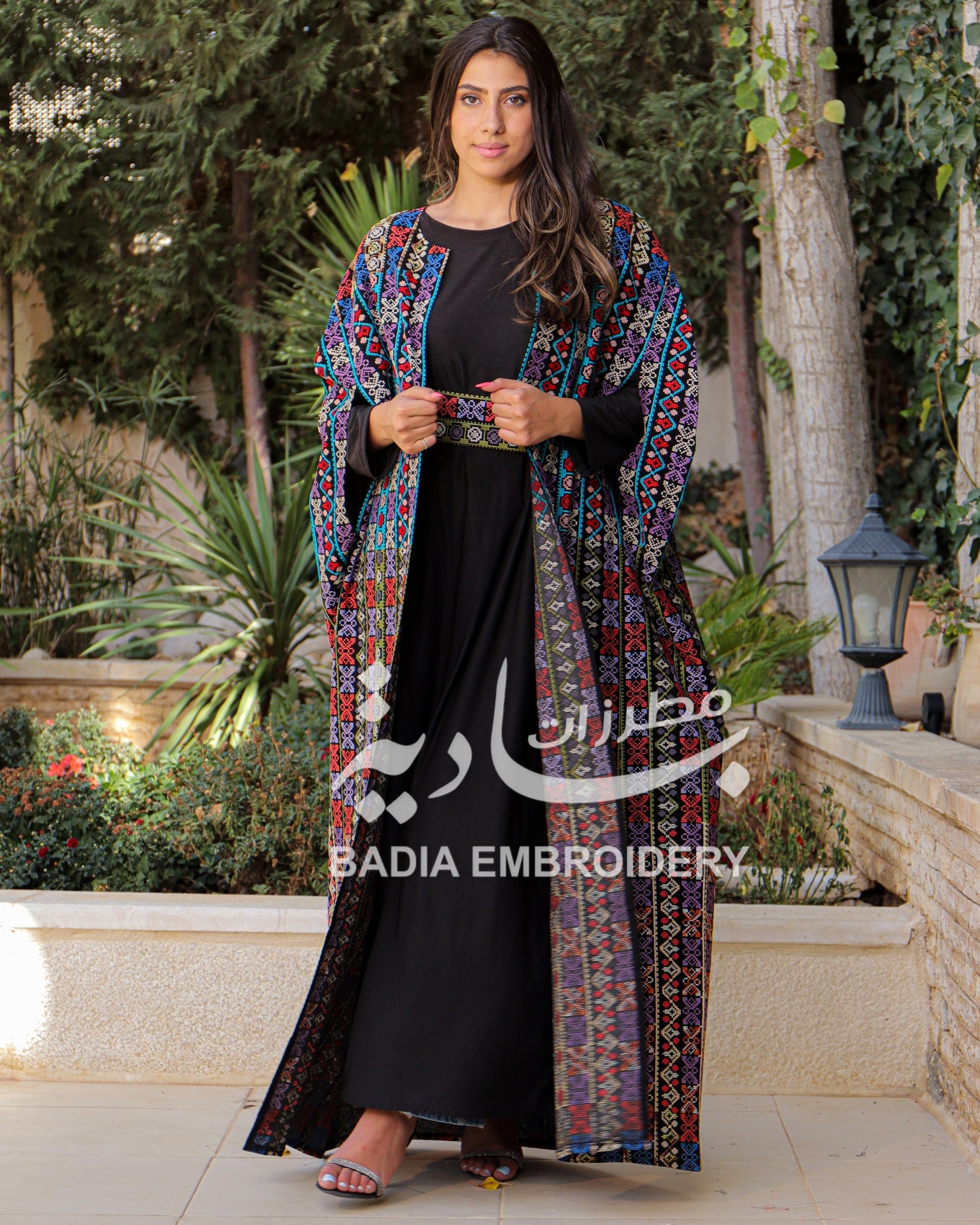 Elegant Multicolor Abaya