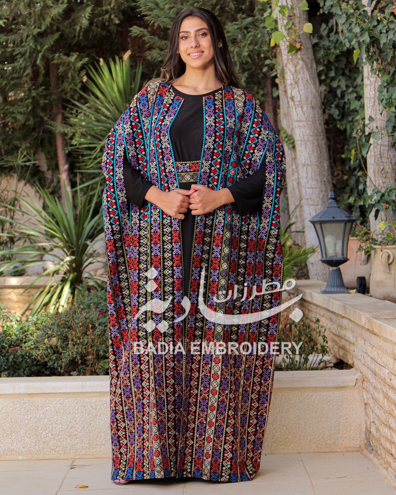 Elegant Multicolor Abaya