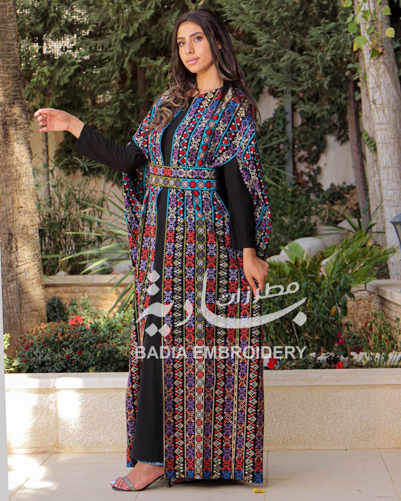 Elegant Multicolor Abaya