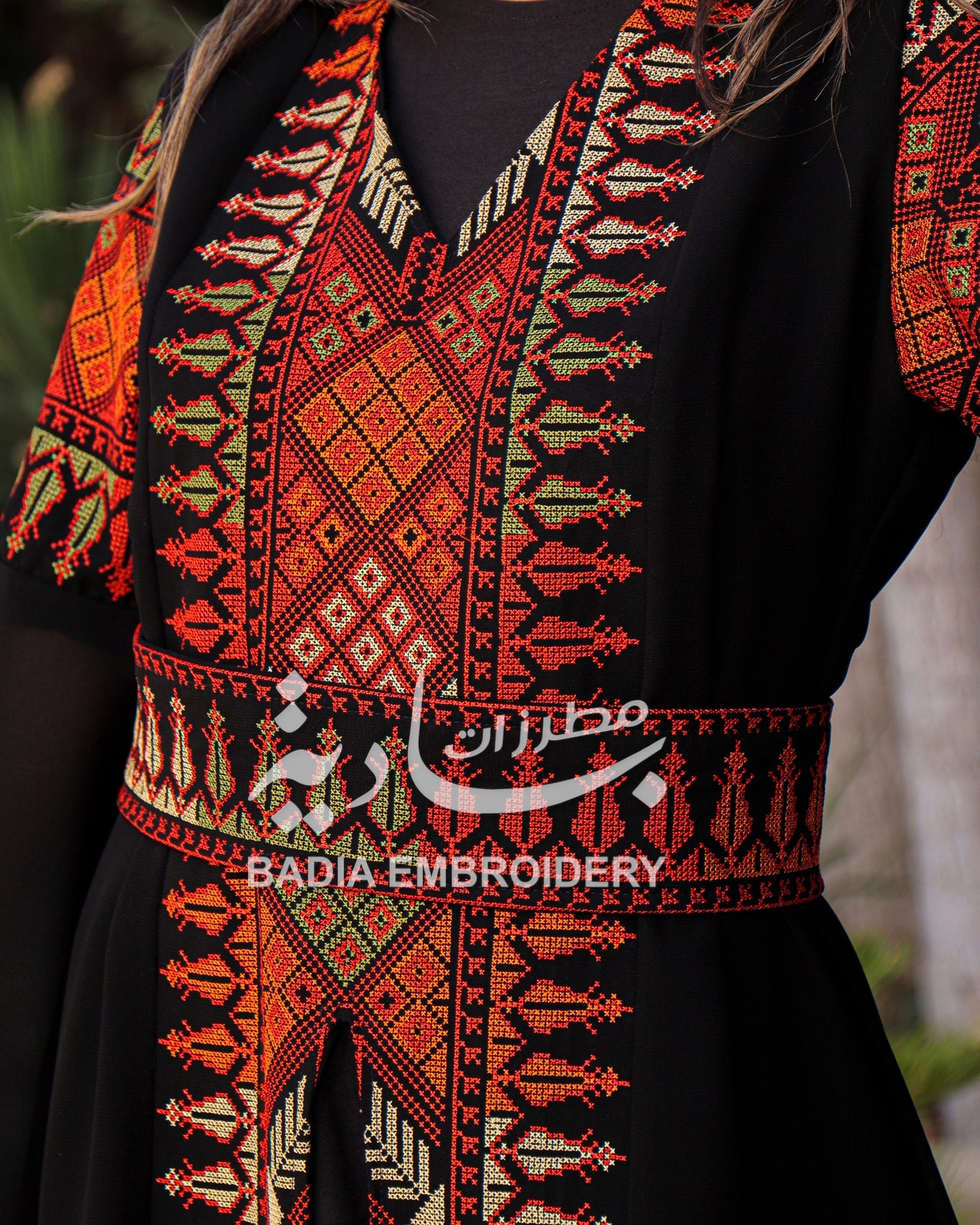 Luxury Colored Embroidered Abaya Dress