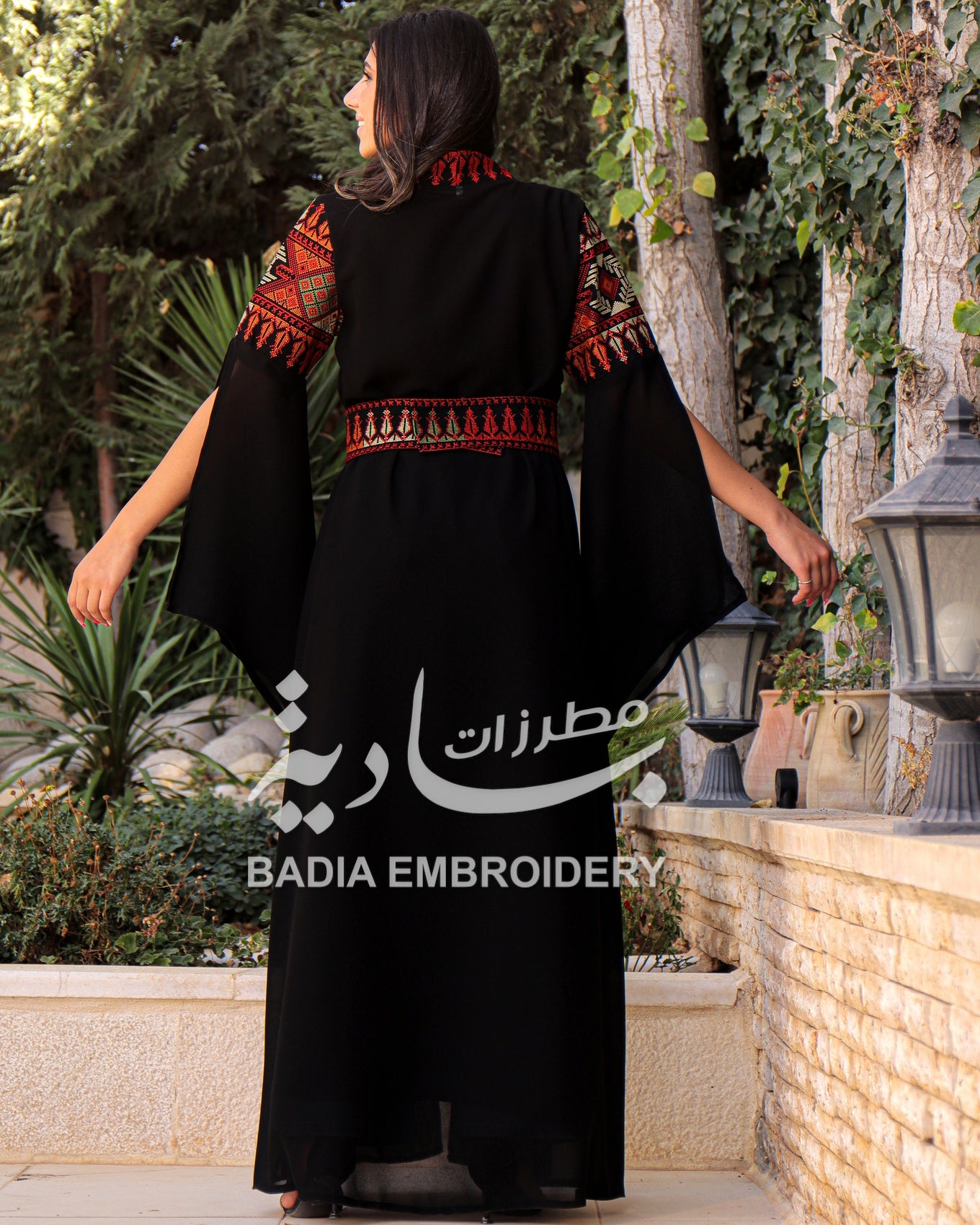 Luxury Colored Embroidered Abaya Dress