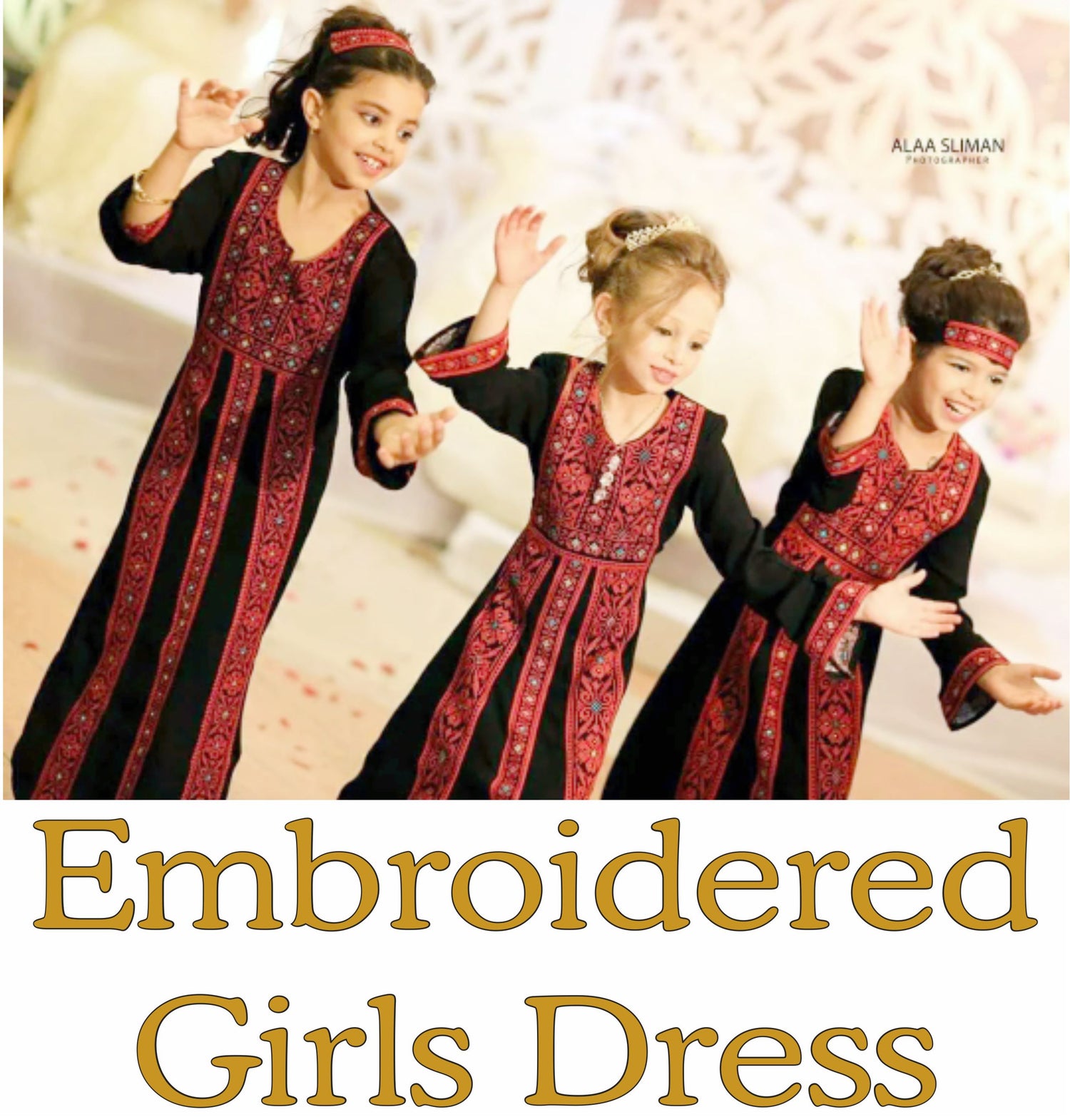 Embroidered  Girls Dress