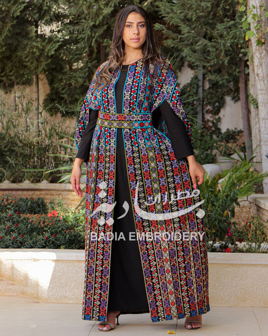 Elegant Multicolor Abaya
