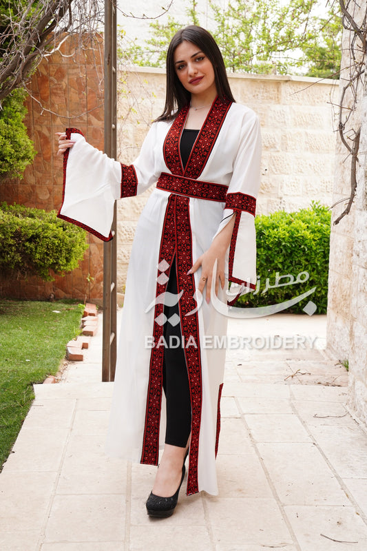 Elegant Embroidered Abaya Dress