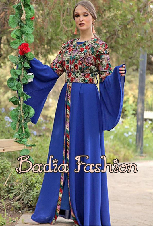 Elegant Colored Embroidered Abaya