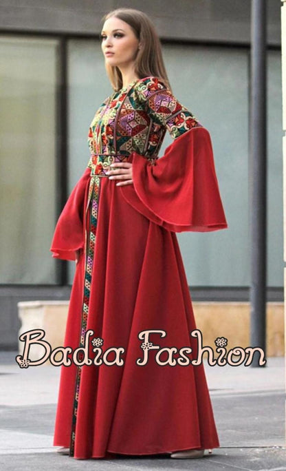 Elegant Colored Embroidered Abaya