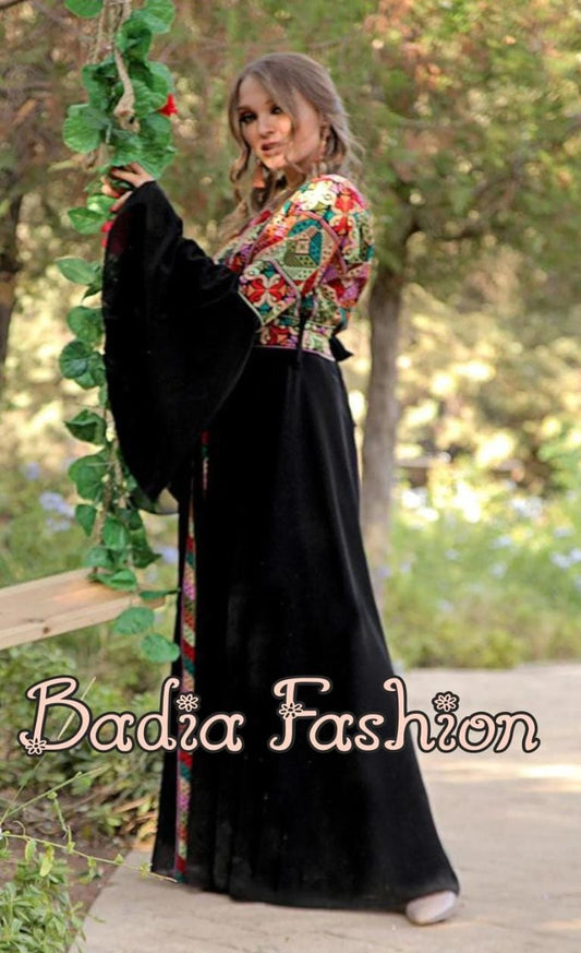 Elegant Colored Embroidered Abaya